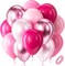Pink Balloons Set,60pcs 12 inch Metallic Pearl Pink(Multiple Pink)